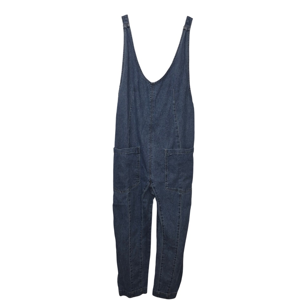 Happily Grey Denim Roller Jumpsuit High Roller Effortless Style Minimalist L‎